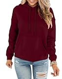 EUHOM Hoodie Damen Kapuzenpullover Baumwolle Pullover Herbst Langarm Sweatshirt...