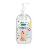 CYBER CLEAN Professional Power Gel Hand Sanitizer 500ml - Desinfektionsgel für...