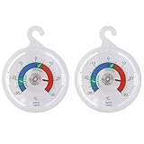 Doppelpack Kühlschrankthermometer Zifferblatt Kühlschrank Thermometer, 65 mm...