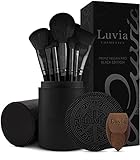 Make-up Pinselset Luvia, Prime Vegan Pro - Black, 12 Schminkpinsel inkl....