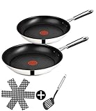 Tefal E30 Jamie Oliver Pfannenset Induktion 4 tlg -SET9- Edelstahl Pfanne 28 cm...