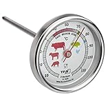 TFA Dostmann Analoges Bratenthermometer aus Edelstahl, 14.1028, ideal für...