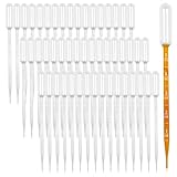 50 Stück Pipette 5ml Pipetten Plastik mit Skala Transferpipetten aus Kunststoff...