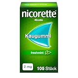 Nicorette 2 mg Nikotinkaugummi freshmint für Raucher zum Aufhören, zuckerfrei,...