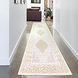 CARPETIA Teppich Wohnzimmer Schlafzimmer Ornamente glänzend Mäander Flur...