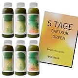PRESSBAR Saftkur GREEN 5 Tage - 30 grüne Säfte (330ml) kaltgepresst -...