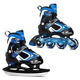 Nattork Inline Skates für Kinder, 2in1 Kinder Inliner & Schlittschuhe,...