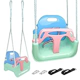 KINSPORY Kinderschaukel Babyschaukel 3 in 1 Babysitz verstellbar Mitwachsend...