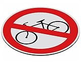 SCHILDER Systeme Verbotsschild – Radfahren verboten – 3mm...