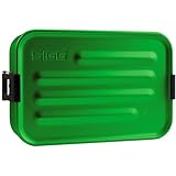 SIGG Metal Box Plus S Green Lunchbox 0.8 L, Moderne Brotdose mit praktischem...
