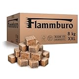 FLAMMBURO (8 kg) Öko XXL Anzündwürfel vom Deutschen Hersteller,...