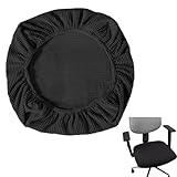 Schwarz Bürostuhl Bezug Dehnbarer Bürostuhlbezug Schonbezug für Computerstuhl...