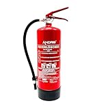 6kg ABC Pulver Orig. ANDRIS® Feuerlöscher mit Halterung, Prüfnachweis + ISO...