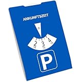 kinoco Parkscheibe aus Pappe, StVO-konform, 11x15 cm - Umweltfreundlich &...