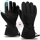ASOMI Fahrradhandschuhe Winter, Winterhandschuhe Herren Damen Winter Touchscreen...