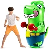 JOYIN Aufblasbarer Boxsack für Kinder und Erwachsene,T-Rex Dinosaurier Bopper...