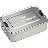 #teamludorf - Brotzeitdose - Silber - Aluminium Brotdose 1 Liter - BPA-frei &...