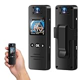 NinjaCam Body cam Körperkamera, 1080P HD & 120° Weitwinkel Mini Kamera, Sport...