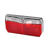 FISCHER Erwachsene Dynamo LED-rückleuchte Gepäckträger, rot, One Size