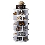 uyoyous 6 Etagen Drehbares Schuhschrank, 360 ° Drehbarer Schuhregal mit 6...