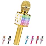 ShinePick Karaoke Mikrofon, Drahtloses Bluetooth Karaoke Mikrofon Kinder,...