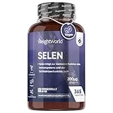 Selen 200µg - 365 Tabletten - Selenmethionin - Vegan - Selenium - 1 Jahr Vorrat...