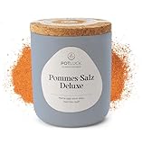 Potluck, Pommes-Salz Deluxe, Würzmischung im Keramiktopf, 90g, Vegan,...