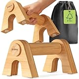 Praknu Liegestützgriffe aus Holz - 2x...