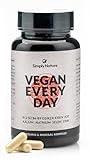 Vegan Every Day - Multivitamin Mineralstoff Komplex- Hochdosiert - 120 Kapseln -...