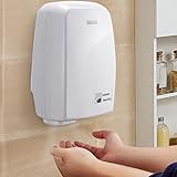 Bakaji Secador de Manos Eléctrico Automático secador de Aire Caliente de Pared...