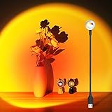 OSDUE Sunset Lamp, Sunset Projection Lamp mit USB, Sonnenuntergang Lampe ​360...