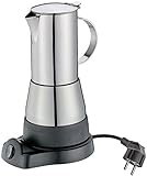 cilio Espressokocher elektrisch AIDA | für 6 Tassen Espresso (300ml) |...