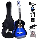 Winzz Konzertgitarre 4/4 Anfänger Set - 39 Zoll Klassische Gitarre Kit mit...