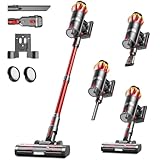 Akku Staubsauger 45000Pa/550W/65Min, 1,6L Staubsauger Kabellos mit Display,...
