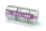Monetique L250TC200 Münzhüllen, 2,00 Euro, 250 Stück