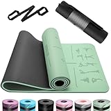 OUTDOUSE Yoga Matte, TPE Yogamatte Rutschfest Hautfreundliche Gymnastikmatte mit...