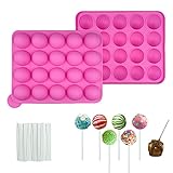 Cake Pop Silikonform, Cake Pop Form,Cake Pop Set, 20 Runde Cake Pop Silikon...