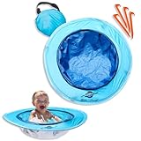 Smart-Planet Pop Up Baby Pool für Strand Blau 70x70cm, 20x50cm (Sitzfläche...