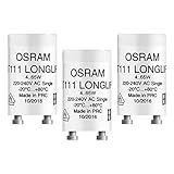 Osram,Longlife für 4-80 W Leuchtstoffröhre Starter ST111 3er Pack