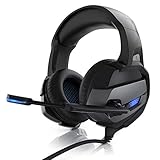 CSL - Gaming Headset für PC PS4 PS5 - USB Komfort Kopfhörer -...