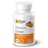 Raab Vitalfood® Bio Curcuma Extrakt Kapseln (90 Stück) - enthält Bio Curcuma...