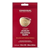 CONNOISSEURS Poliertuch für Goldschmuck | Schmuckreinigungstuch für die...