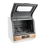 Mini Tischgeschirrspüler, Tragbarer Geschirrspüler mit 3 Programmen/5L...