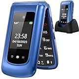 ULEWAY Seniorenhandy Klapphandy ohne Vertrag,GSM Großtasten Mobiltelefon SOS...