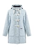Schmuddelwedda Strickfleece-Dufflecoat Damen 34323525 Hellblau Melange, M...