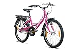 Rezzak 20 Zoll Kinderfahrrad Mädchenfahrrad City Bike Mit Rücktrittbremse RH...