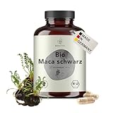 BIONUTRA Bio Maca schwarz Kapseln hochdosiert, 4200 mg Tagesdosis,...