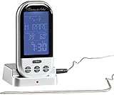 Rosenstein & Söhne Grill Funk Thermometer: Funk-Brat-/Grillthermometer,...