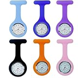 BDBFPAN 6 Stück Schwesternuhr,Silikonmaterial Krankenschwester Uhr Durch Eine...