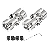 sourcing map 2 Stück Drehbare Kreuzgelenk Wellenkupplung 10mm bis 10mm...
